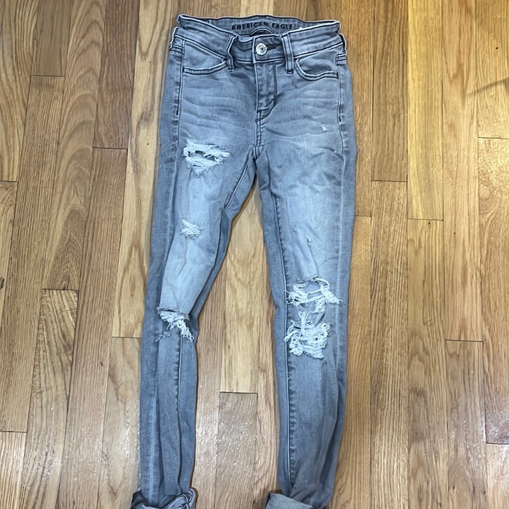 American eagle grey jeans